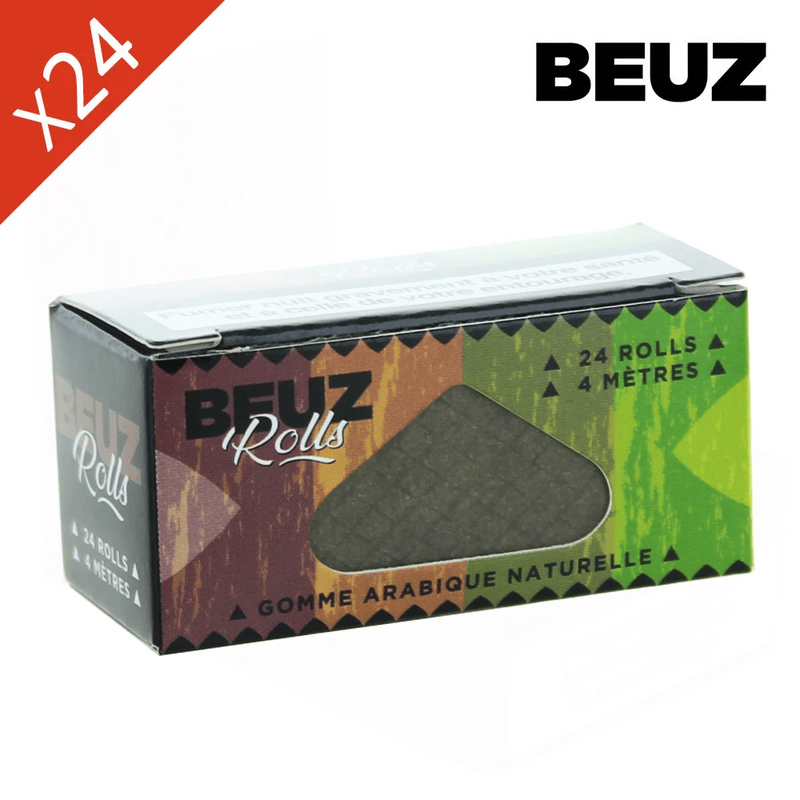Boite de 24 Rouleaux Feuille Slim Brown Non Blanchi Beuz | Euphoria Society