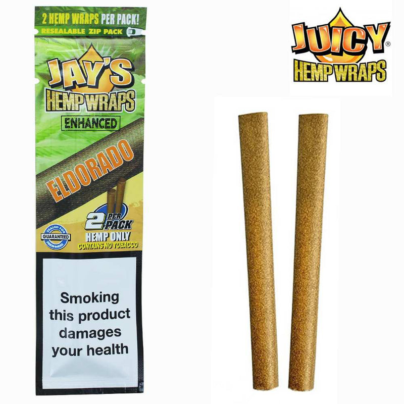 Blunt chanvre Eldorado boîte 25 paquets Juicy Jay's – lot blunts chanvre saveur Eldorado | Euphoria Society