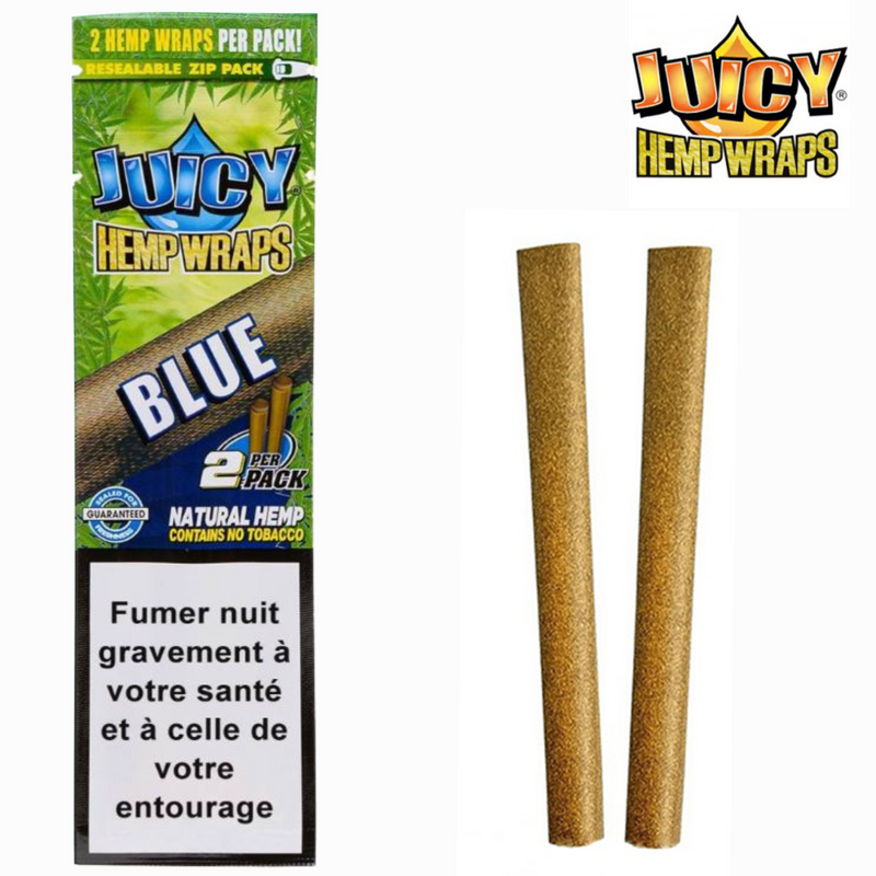 Blunt de Chanvre Blue Boîte 25 Paquets Juicy Jay's | Euphoria Society