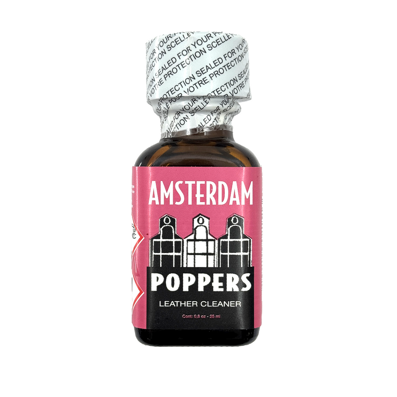 Poppers Amsterdam Leather Cleaner 25ml – inhalateur arôme cuir bien-être relaxation | Euphoria Society