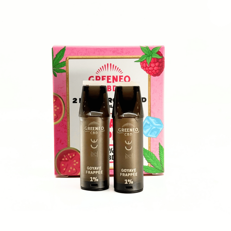 Cartouches CBD Goyave Frappée 2 pcs Greeneo | Euphoria Society