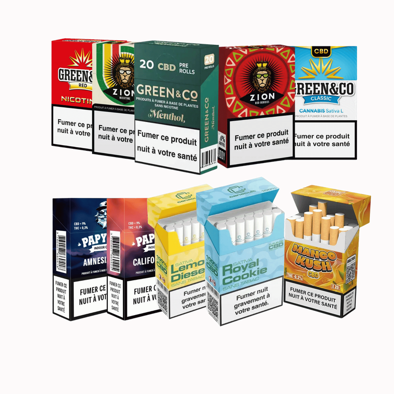 Pack Découverte 10 Cigarettes CBD Premium | Euphoria Society