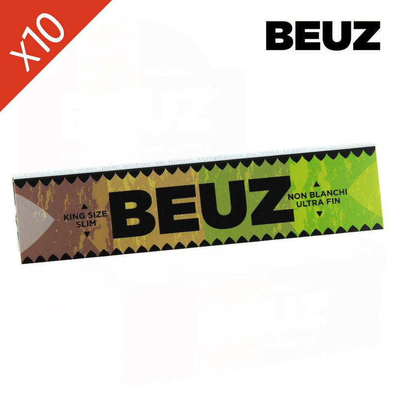 Lot 10 carnets feuilles à rouler Brown Slim Beuz – lot carnets chanvre brun slim naturel | Euphoria Society