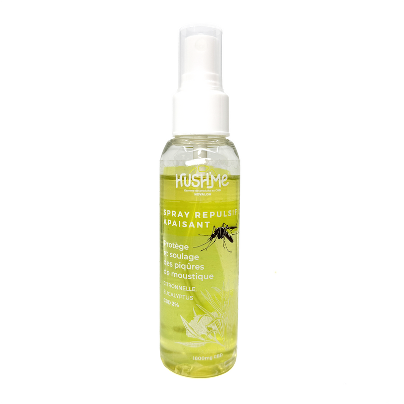 Spray Anti-Moustique CBD Hush'Me 1800mg | Euphoria Society