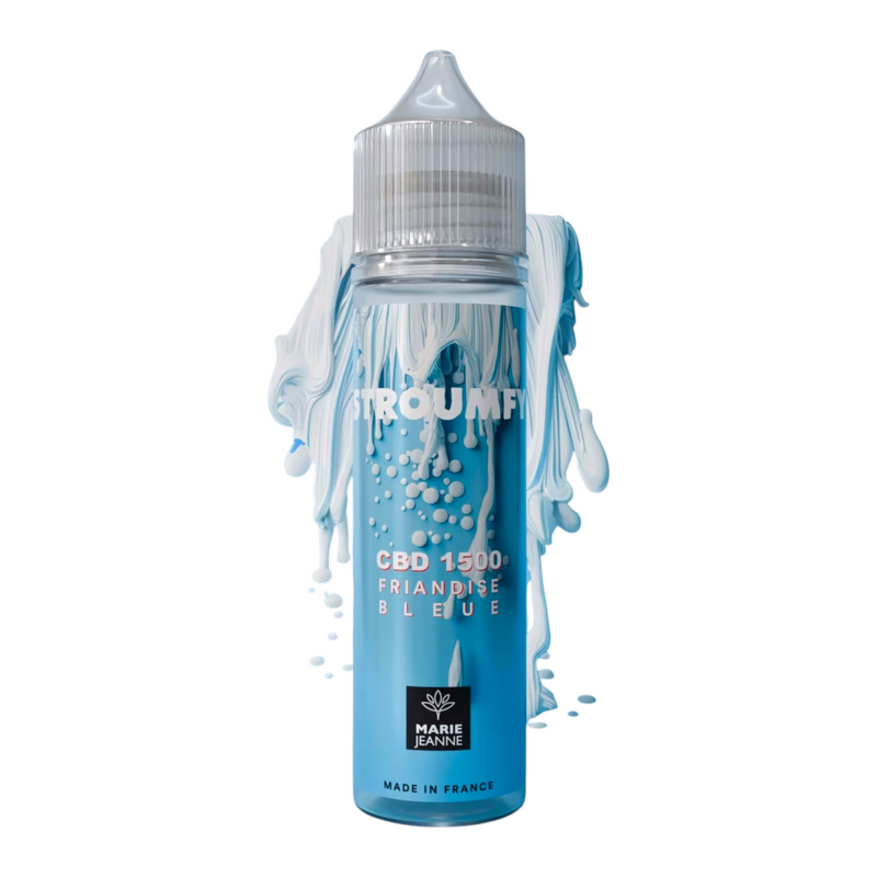 E-liquide CBD Stroumfy 50ml Marie Jeanne Bonbon Bleu 1500mg | Euphoria Society