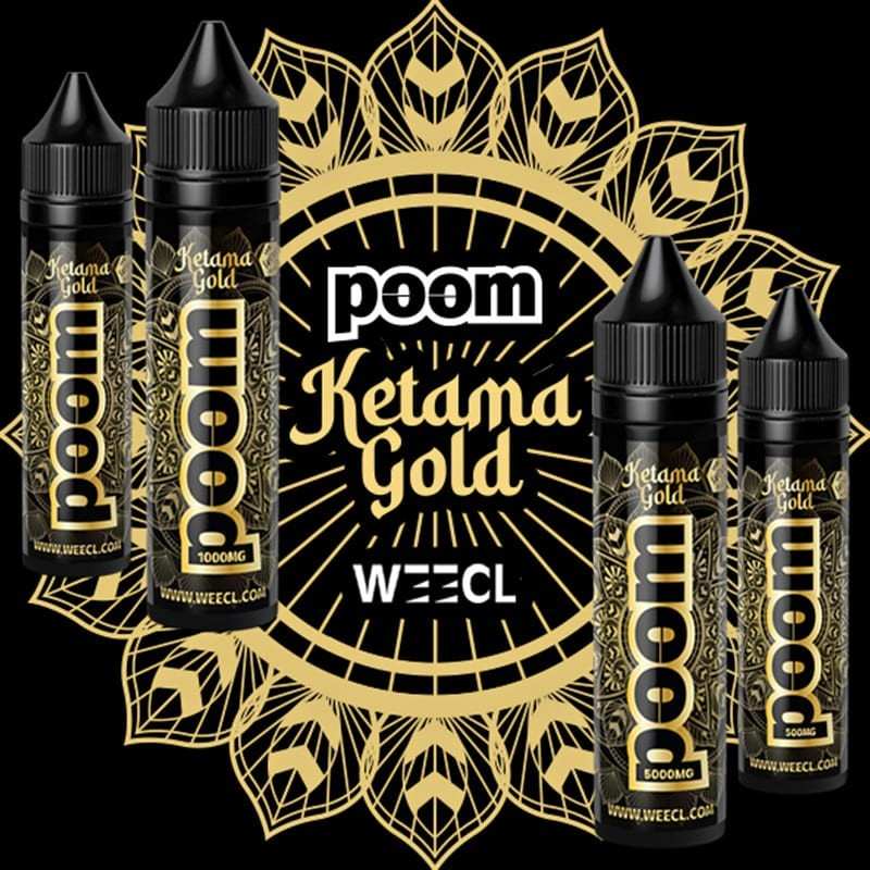 E-liquide CBD Poom Ketama Gold 50ml WEECL Full Spectrum 500mg | Euphoria Society