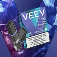 Paquet de 2 Pods Veev One Framboise Bleue 2ml 9mg/ml | Euphoria Society