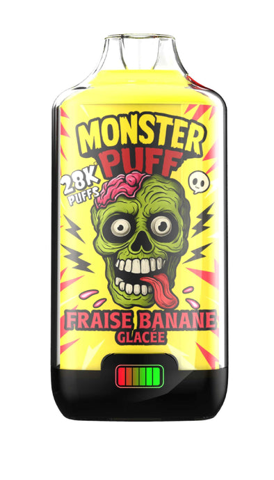 Puff Monster Puff 28k Fraise Banane Glacee (10 mg/ml)