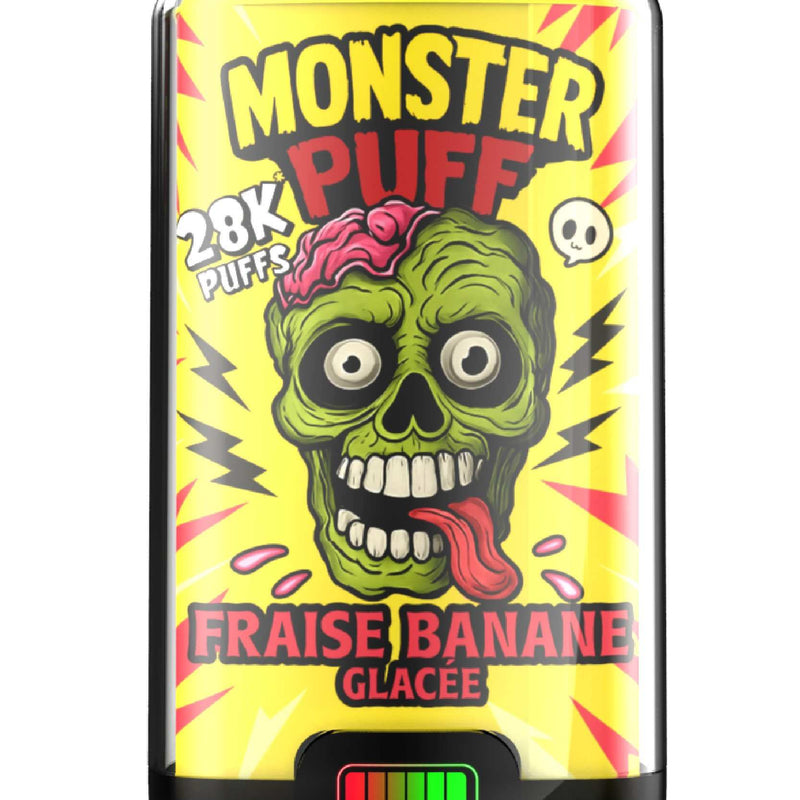Puff Monster Puff 28k Fraise Banane Glacee (10 mg/ml)