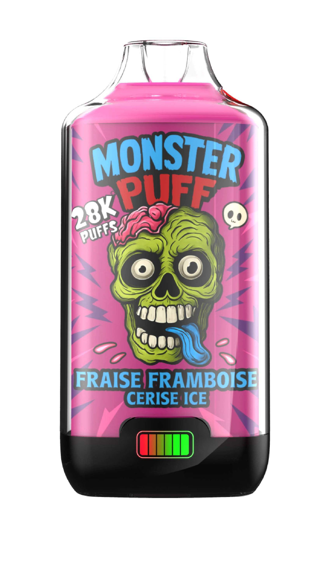 Puff Monster Puff 28k Fraise Framboise Cerise Ice (10 mg/ml)