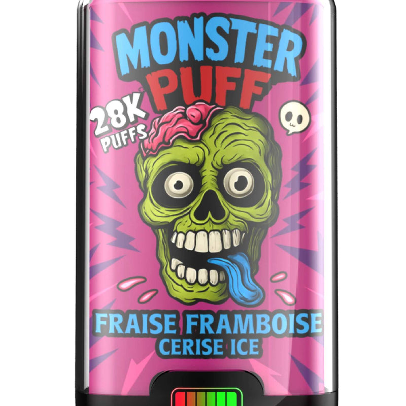 Puff Monster Puff 28k Fraise Framboise Cerise Ice (10 mg/ml)