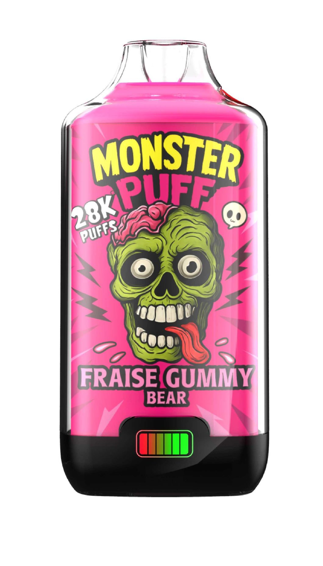 Puff Monster Puff 28k Fraise Gummy Bear (10 mg/ml)
