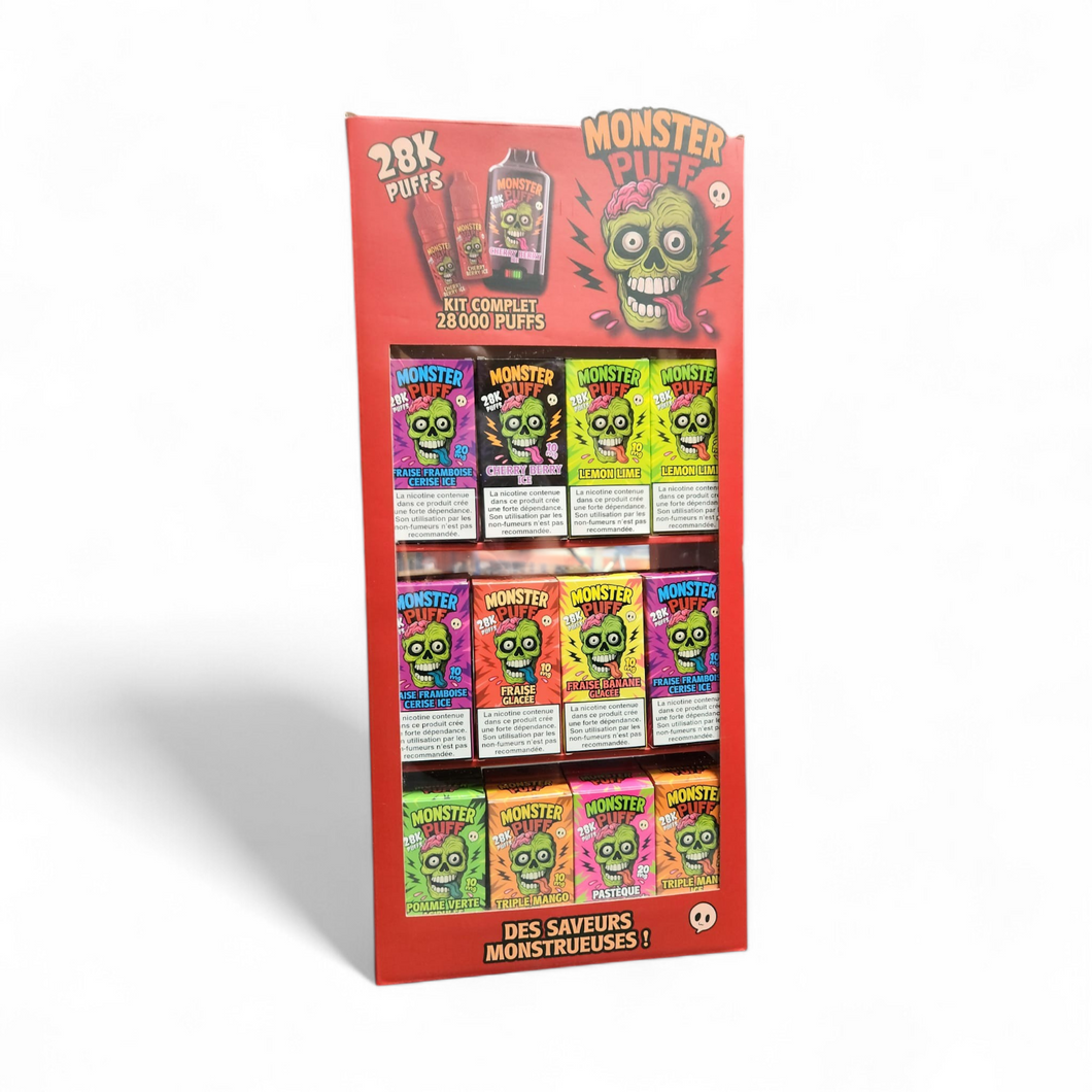 Pack Monster vitrine offerte + 48 puffs