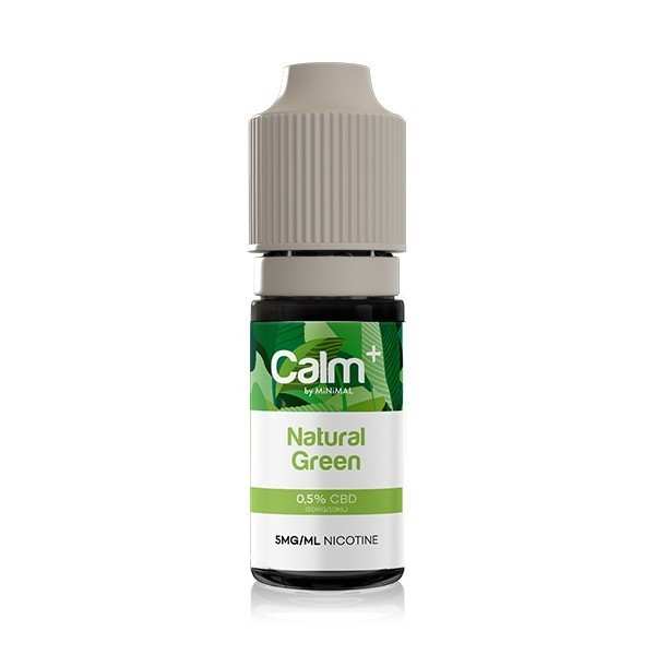 E-liquide CBD Natural Green 10ml Calm+ FUU - Chanvre Fraise Guimauve (10 mg/ml)