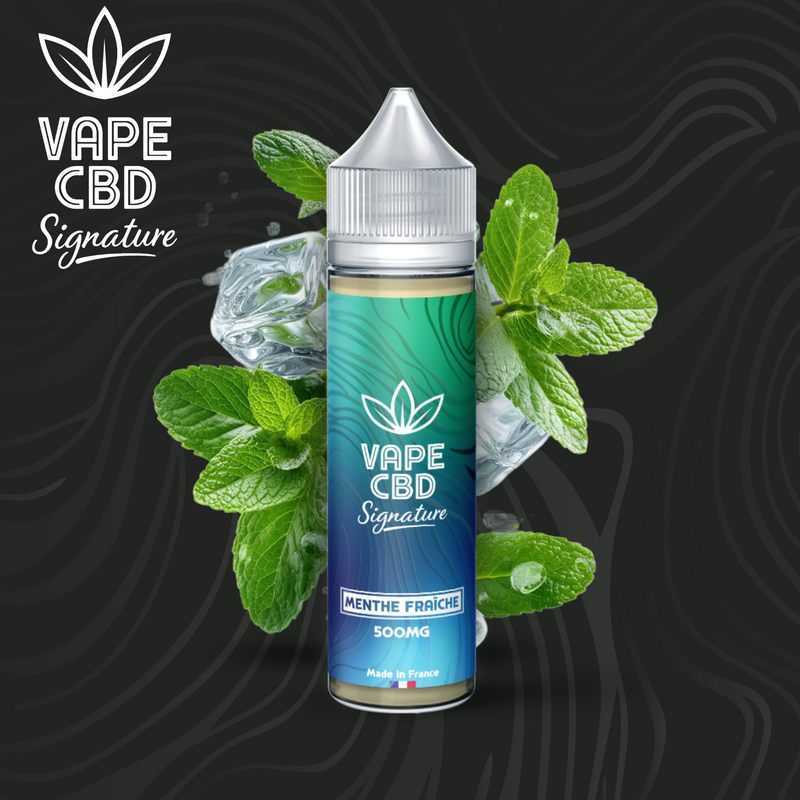 E-liquide CBD Menthe Fraîche Vape CBD Signature 50ml 500mg | Euphoria Society