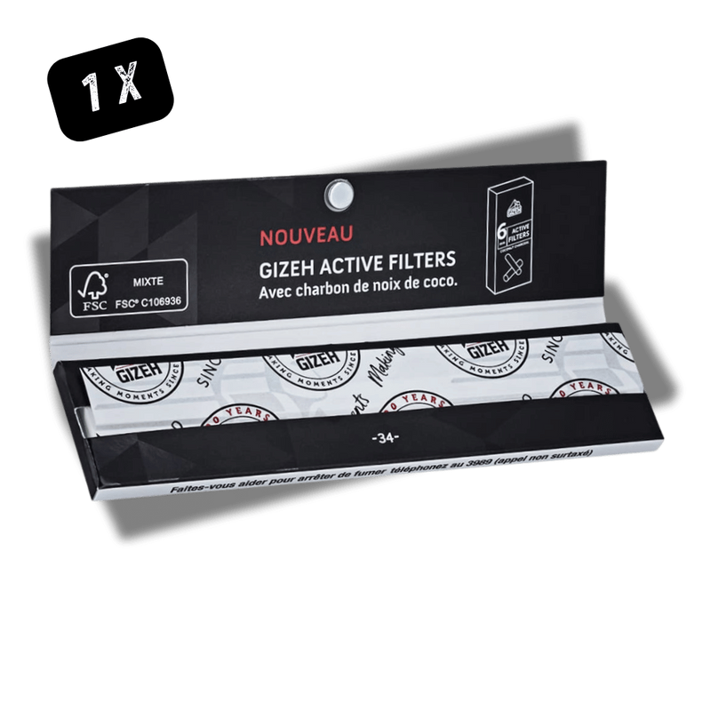 Feuille à Rouler Gizeh Slim Extra Fin King Size carnet 34 feuilles | Euphoria Society