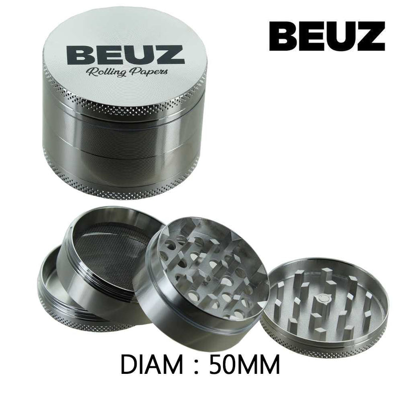 Grinder Métal Beuz Nexius Argent 50mm | Euphoria Society