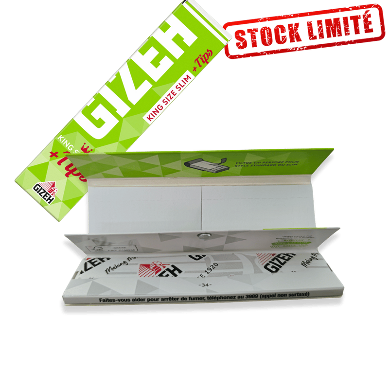 Feuilles à Rouler King Size Slim Super Fine avec Tips | Euphoria Society