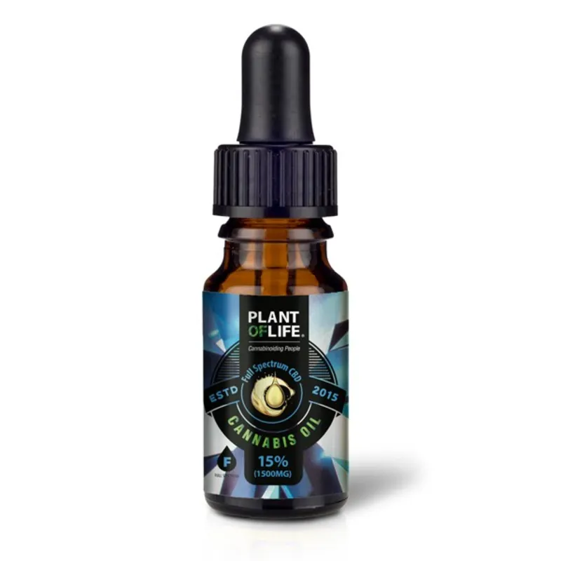 Huile CBD 15% full spectrum Plant of Life – huile sublingual spectre complet 15% | Euphoria Society