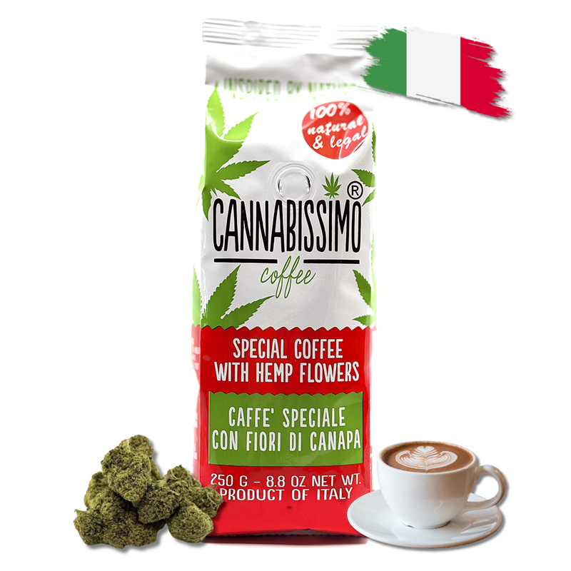 Café Fleurs de Chanvre Moulu Cannabissimo | Euphoria Society