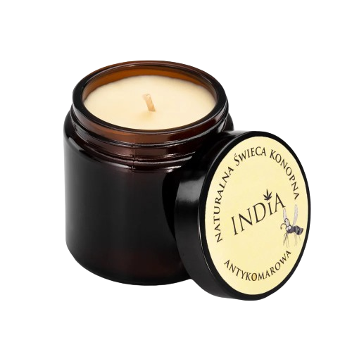 Bougie chanvre citronnelle girofle patchouli India – bougie CBD arômes nature | Euphoria Society