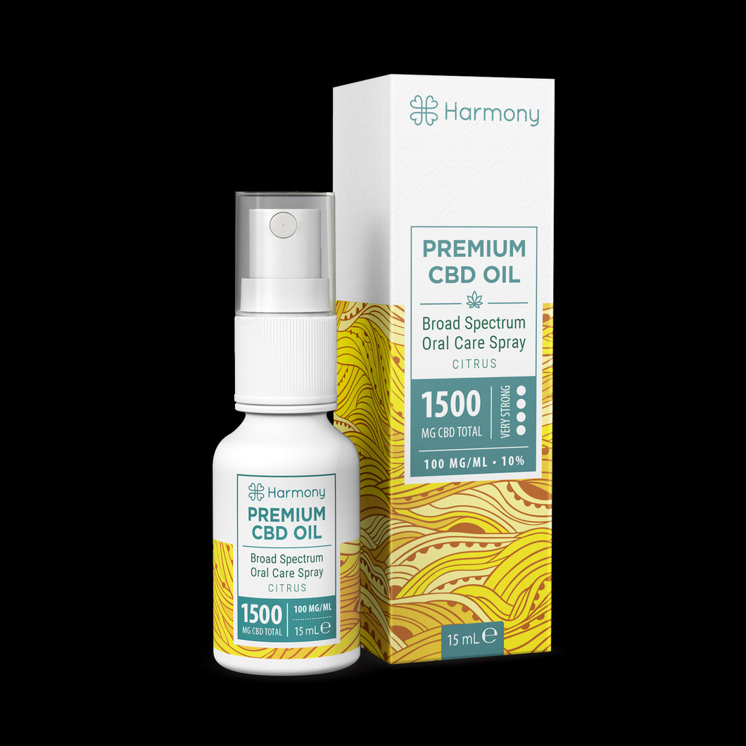 Huile CBD Spray 10% broad spectrum agrumes | HARMONY