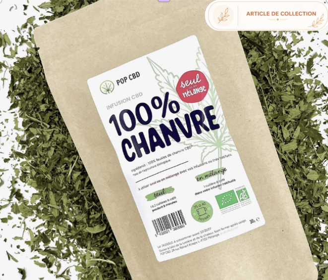 Tisane Bio 100% Chanvre 30g | POP CBD