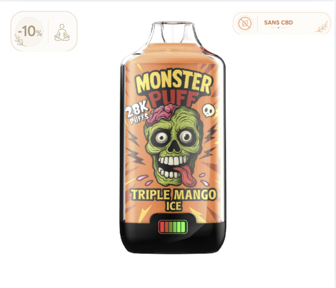 Puff Monster Puff 28k Triple Mango Ice (10 mg/ml)