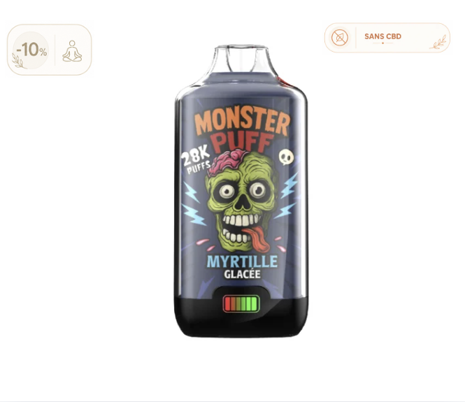 Puff Monster Puff 28k Myrtille Glacee (10 mg/ml)