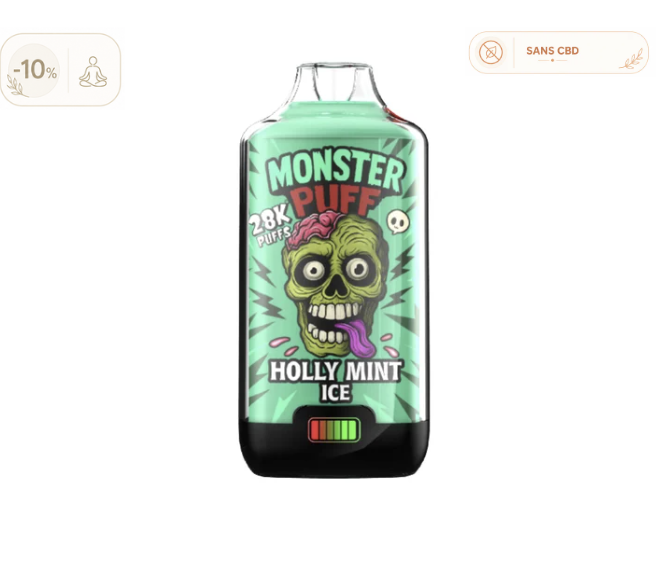 Puff Monster Puff 28k Holly Mint Ice (10 mg/ml)