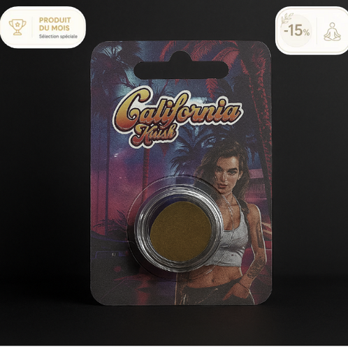 Hash 20% CBD Jaune Mousseux Amnesia - California Kush 3g