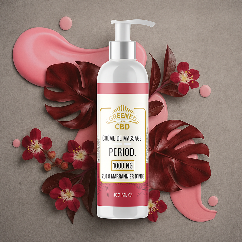 Crème de massage CBD period | GREENEO