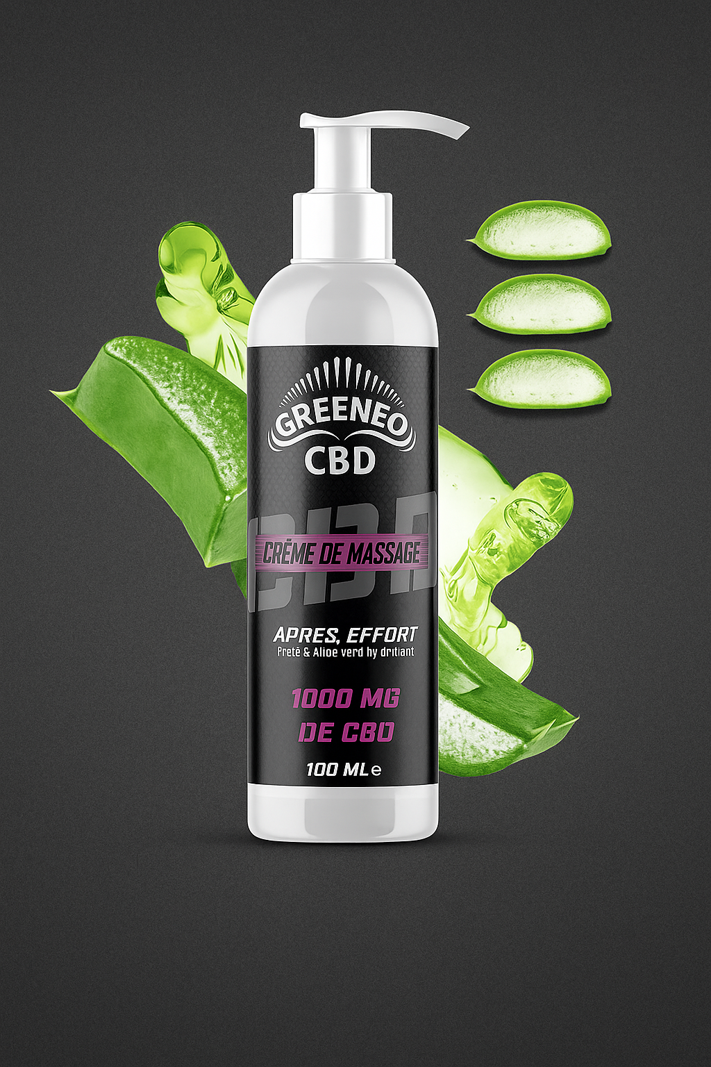 Crème de massage CBD après effort | GREENEO