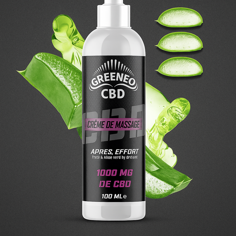 Crème de massage CBD après effort | GREENEO