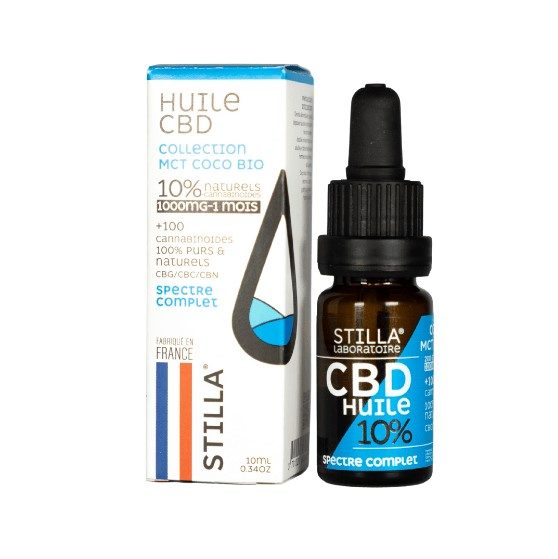 Huile MCT CBD 10% Full Spectrum biodisponibilité France