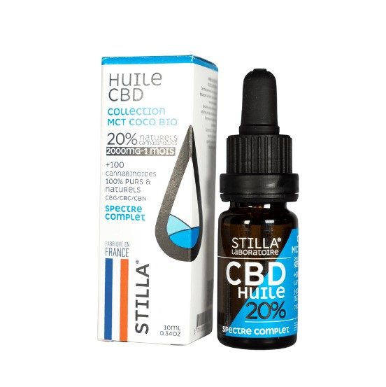 Huile MCT CBD 20% Full Spectrum coco bio France