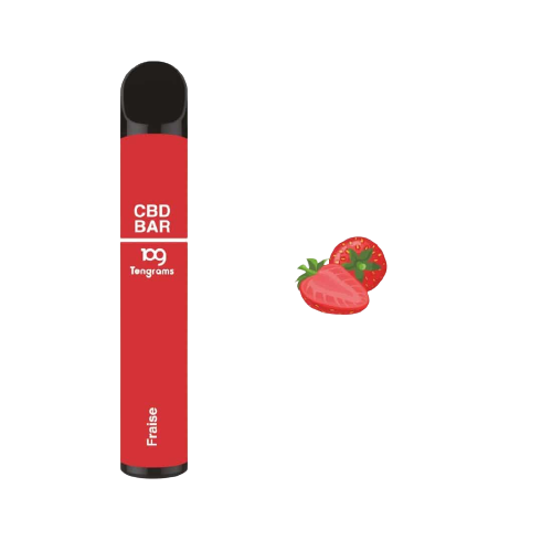 Puff CBD Fraise — Vape CBD Jetable Sans Nicotine