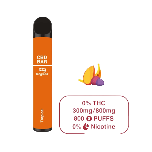 Puff CBD Tropical — Vape CBD Jetable Sans Nicotine